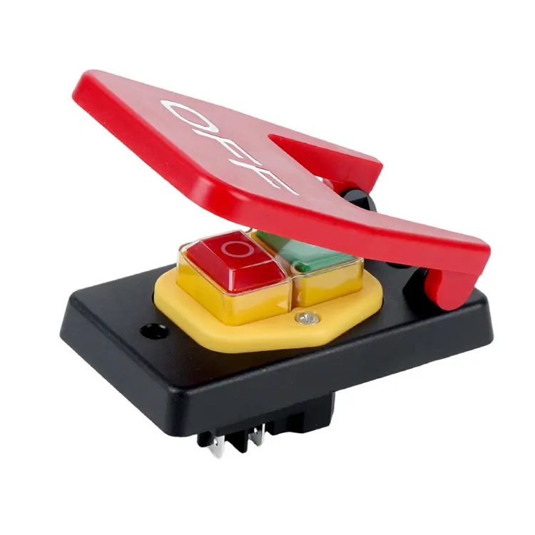 16A iso punainen OFF-paneelin painike sähkömagneettinen kytkin