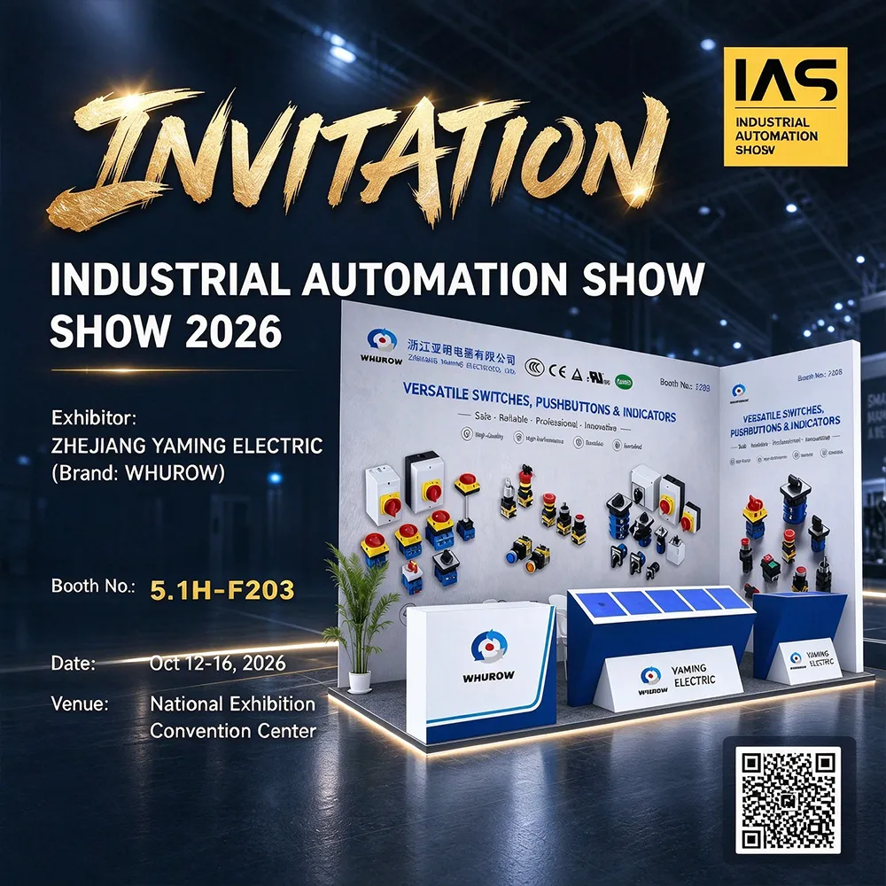 Yaming esittelee teollisuuden ohjauskytkimiä IAS 2026 Industrial Automation Show -messuilla