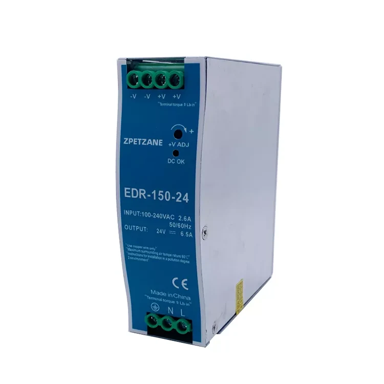 EDR-150W DIN-kiskoon asennettu kytkinvirtalähde