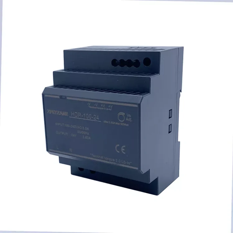HDR-100W DIN-kiskoon asennettu kytkinvirtalähde