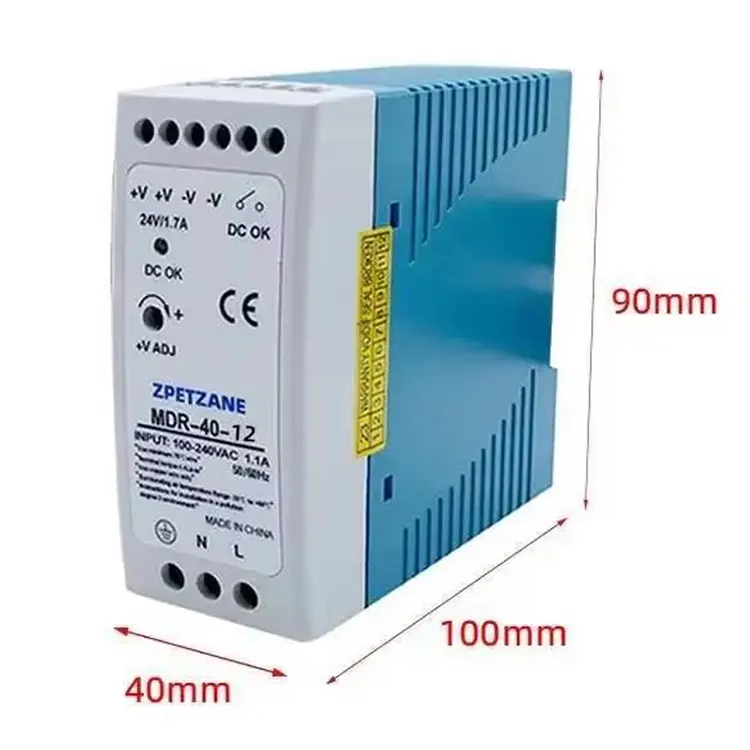 MDR-40W DIN Rail Mounted Switch Power Supply